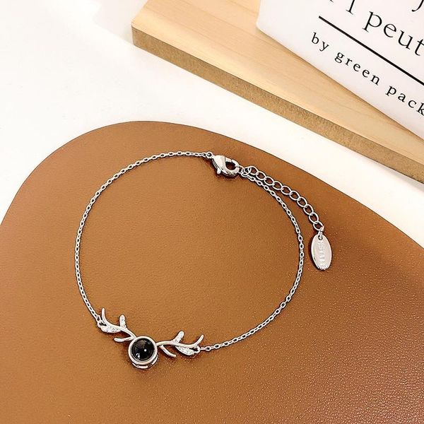 link, chain 2021 trendy animal deer delicate crystal bracelets & bangles for women fashion jewelry femme bijoux birthday gifts, Black
link, chain 2021 trendy animal deer delicate crystal bracelets & bangles for women fashion jewelry femme bijoux birthday gifts, Black