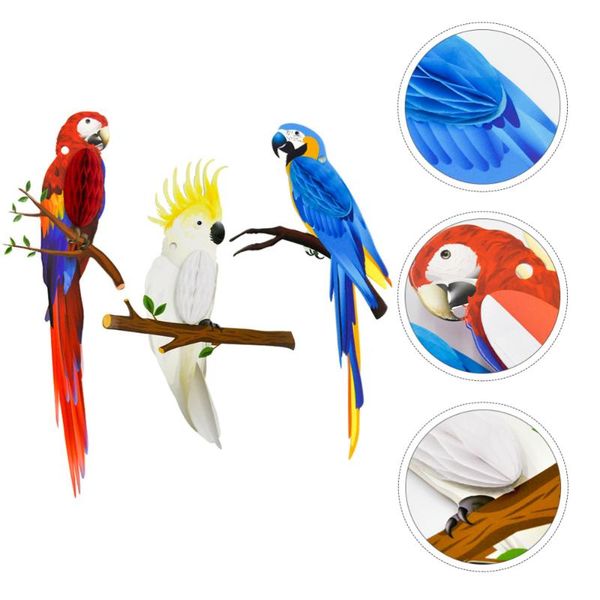 decorative objects & figurines 3pcs tropical birds honeycombs parrot hawaiian luau party hanging decorations
decorative objects & figurines 3pcs tropical birds honeycombs parrot hawaiian luau party hanging decorations
