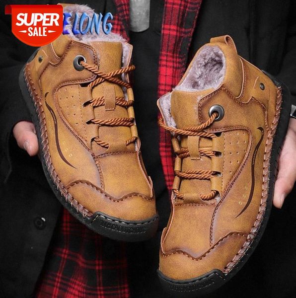 2020 New Men Winter Boots Plush Warm Snow Boots Men Fashion Lace-Up Male Ankle Handmade Quality Leather Men's Casual Shoes #Bn9A
2020 New Men Winter Boots Plush Warm Snow Boots Men Fashion Lace-Up Male Ankle Handmade Quality Leather Men's Casual Shoes #Bn9A