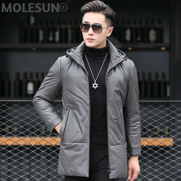 men's leather & faux akoosun genuine down jacket clothing hooded clothes sheepskin warm coat male 2021 winter parkas ropa hombre lxr539, Black
men's leather & faux akoosun genuine down jacket clothing hooded clothes sheepskin warm coat male 2021 winter parkas ropa hombre lxr539, Black