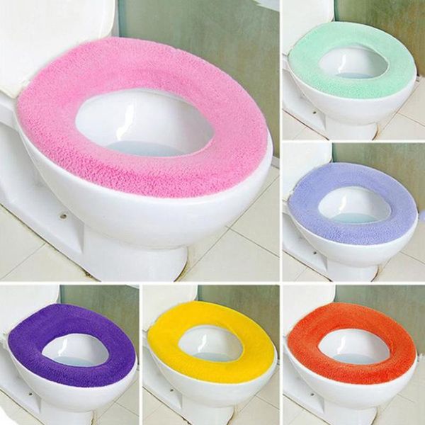 toilet seat covers warm cover warmer case bathroom cushion pads o-shaped comfortable mat random color
toilet seat covers warm cover warmer case bathroom cushion pads o-shaped comfortable mat random color