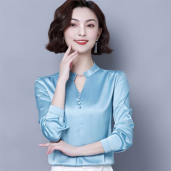 womens and blouses ol silk blouse autumn basic satin office lady shirt work wear blusas feminina shirts plus size 4xl 210531, White
womens and blouses ol silk blouse autumn basic satin office lady shirt work wear blusas feminina shirts plus size 4xl 210531, White