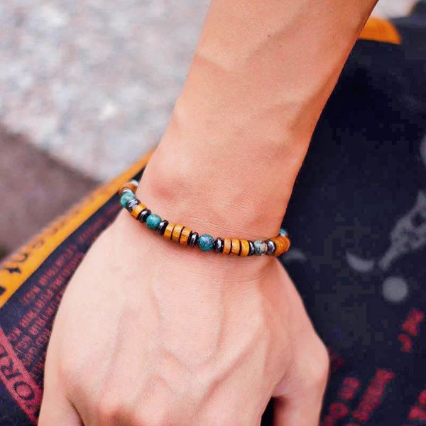 beaded, strands vintage natural wood bracelet men female 6mm lava hematite blue sandstone beaded braslet stone gift for lover joias e acessó, Black
beaded, strands vintage natural wood bracelet men female 6mm lava hematite blue sandstone beaded braslet stone gift for lover joias e acessó, Black