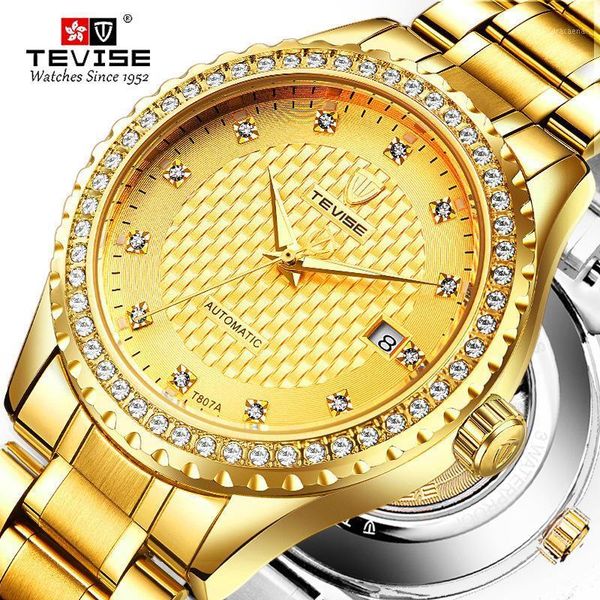 product automatic self-wind watches stainless steel luxury gold black auto date watch men mechanical t807a wristwatches, Slivery;brown
product automatic self-wind watches stainless steel luxury gold black auto date watch men mechanical t807a wristwatches, Slivery;brown