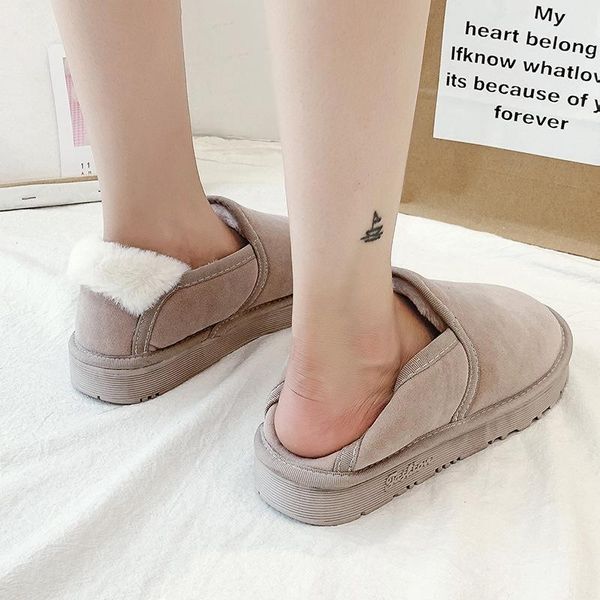 slippers women and men winter indoor thermal flat bottom wrap heel plush outdoor cotton shoes, Black
slippers women and men winter indoor thermal flat bottom wrap heel plush outdoor cotton shoes, Black