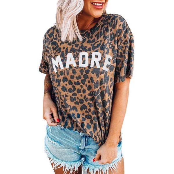 women's t-shirt 2021 fashion 100% cotton tees female madre casual cute shirts leopard print mom short sleeve tee top, White
women's t-shirt 2021 fashion 100% cotton tees female madre casual cute shirts leopard print mom short sleeve tee top, White