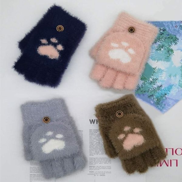 cbe female winter warm lovely half wool and glovesfinger mittens imitation mink cat claw flip student writing wool fingerless open gloves, Blue;gray
cbe female winter warm lovely half wool and glovesfinger mittens imitation mink cat claw flip student writing wool fingerless open gloves, Blue;gray