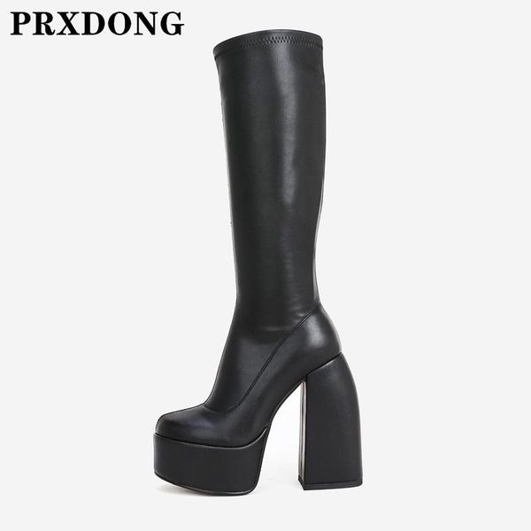boots women chunky high heels thick platform black microfiber leather zipper autumn winter knee stretch 40
boots women chunky high heels thick platform black microfiber leather zipper autumn winter knee stretch 40