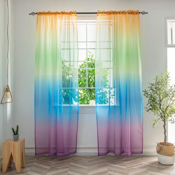 curtain & drapes polyester gradient colorful print window curtains for bedroom rod-mounted privacy protective
curtain & drapes polyester gradient colorful print window curtains for bedroom rod-mounted privacy protective