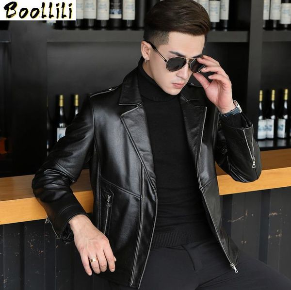 men's leather & faux boollili 2021 genuine jacket men autumn 100% cowhide coat motorcycle cow jackets, Black
men's leather & faux boollili 2021 genuine jacket men autumn 100% cowhide coat motorcycle cow jackets, Black