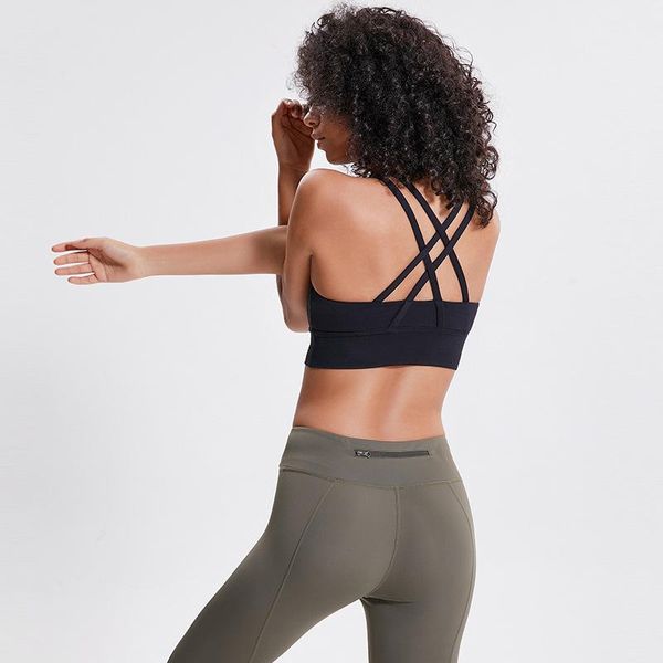 yoga outfits push up sports bra medium support sport brushed material cross back bras soft gym, White;red
yoga outfits push up sports bra medium support sport brushed material cross back bras soft gym, White;red