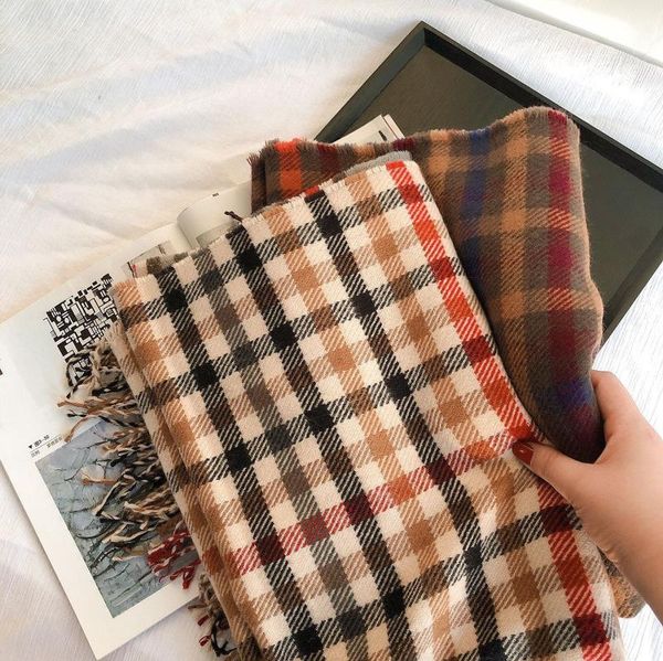 scarves female cashmere shawl scarf dual-use thick super long large lattice tassel autumn and winter bib, Blue;gray
scarves female cashmere shawl scarf dual-use thick super long large lattice tassel autumn and winter bib, Blue;gray
