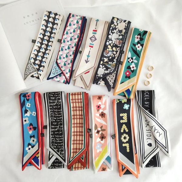 girls hair tie bag luxury strap scarf women silk fashion head headwear long scarves accessories ribbon band, Blue;gray
girls hair tie bag luxury strap scarf women silk fashion head headwear long scarves accessories ribbon band, Blue;gray