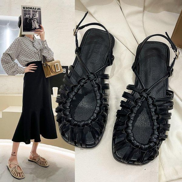 sandals 2021summer woman one word buckle shoes braided beach open toe ladies roman gladiator non-slip flat, Black
sandals 2021summer woman one word buckle shoes braided beach open toe ladies roman gladiator non-slip flat, Black