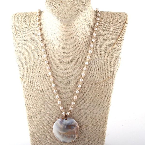 pendant necklaces moodpc fashion bohemian tribal jewelry 6mm white stone rosary chain shell for women ethnic necklace, Silver
pendant necklaces moodpc fashion bohemian tribal jewelry 6mm white stone rosary chain shell for women ethnic necklace, Silver