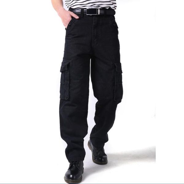 men's pants men denim long cargo trousers autumn solid black loose jeans male high waist hip hop
men's pants men denim long cargo trousers autumn solid black loose jeans male high waist hip hop