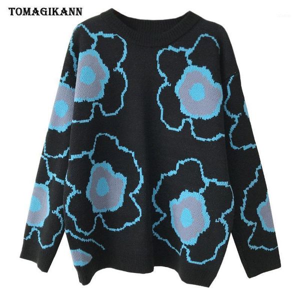 women's sweaters women vintage floral jacquard o neck thick knitted pullovers 2021 autumn winter casual contrast colors female, White;black
women's sweaters women vintage floral jacquard o neck thick knitted pullovers 2021 autumn winter casual contrast colors female, White;black