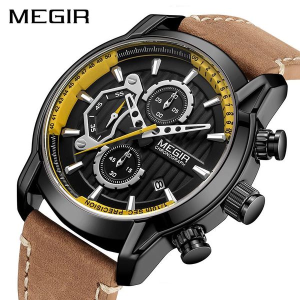 wristwatches megir fashion luminous men's watches belt watch waterproof sports simple trend casual male relogio masculino 2104, Slivery;brown
wristwatches megir fashion luminous men's watches belt watch waterproof sports simple trend casual male relogio masculino 2104, Slivery;brown