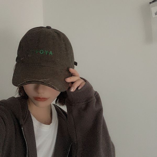 hat woman washes old hole baseball cap korean version english embroidery street trendsetter soft cap man, Blue;gray
hat woman washes old hole baseball cap korean version english embroidery street trendsetter soft cap man, Blue;gray