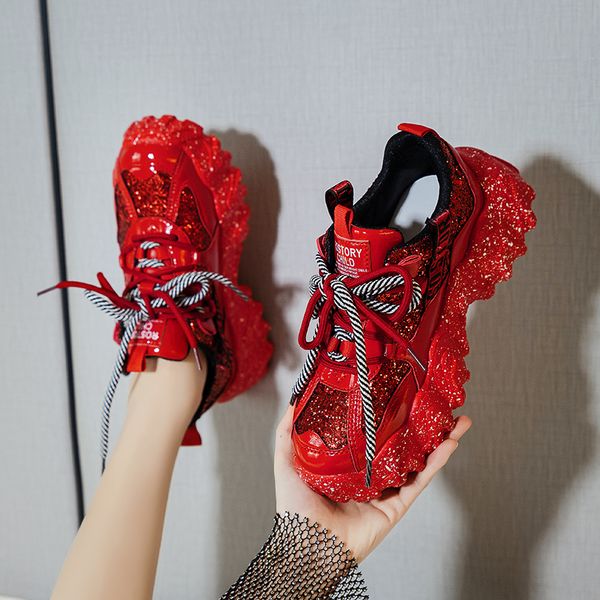 women chunky sneakers designer dad shoes 6cm platform shining black red trend ladies ulzzang leather casual shoes woman new
women chunky sneakers designer dad shoes 6cm platform shining black red trend ladies ulzzang leather casual shoes woman new