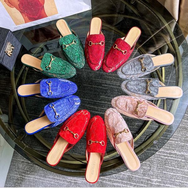 designer luxury women summer princetown lace slippers mules loafers flats with buckle eur34-43 with box, Black
designer luxury women summer princetown lace slippers mules loafers flats with buckle eur34-43 with box, Black