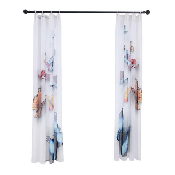 curtain & drapes 1 pair fresh window screen with butterfly printing gauze, home furnishing products, suitable for a variety of scenarios
curtain & drapes 1 pair fresh window screen with butterfly printing gauze, home furnishing products, suitable for a variety of scenarios