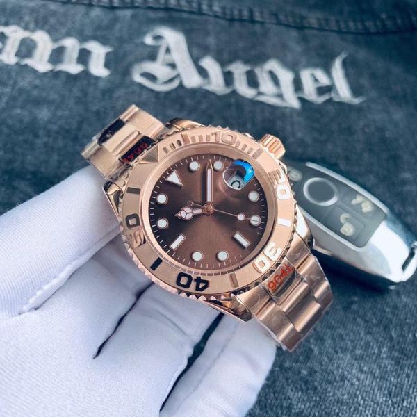 wristwatches mens watch waterproof yacht 40mm rubber rose gold automatic movement mechanical master stainless steel watches wristwatch, Slivery;brown
wristwatches mens watch waterproof yacht 40mm rubber rose gold automatic movement mechanical master stainless steel watches wristwatch, Slivery;brown