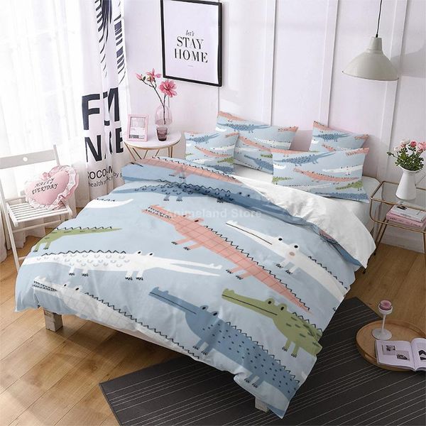 bedding sets cartoon crocodile set animal print kids gift luxury duvet cover comforter bed linen king single size
bedding sets cartoon crocodile set animal print kids gift luxury duvet cover comforter bed linen king single size