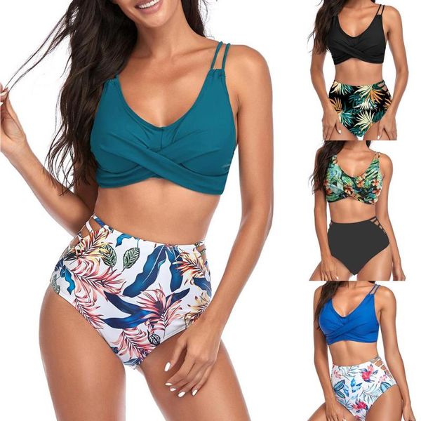 high waist bikini vintage swimwear women push up swimsuit bandage set print bathing suit swim beach wear women's, White;black
high waist bikini vintage swimwear women push up swimsuit bandage set print bathing suit swim beach wear women's, White;black