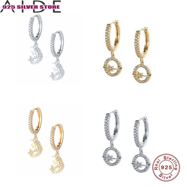 hoop & huggie aide star crescent zircon earring for women sterling 925 silver huggie earring boucle oreille femme fine jewelry, Golden;silver
hoop & huggie aide star crescent zircon earring for women sterling 925 silver huggie earring boucle oreille femme fine jewelry, Golden;silver