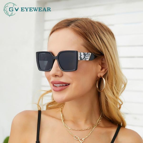 sunglasses uv400 vintage women classic oversize square frame eyewear designer shades fashion sun glasses female, White;black
sunglasses uv400 vintage women classic oversize square frame eyewear designer shades fashion sun glasses female, White;black
