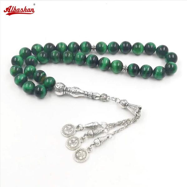 beaded, strands prayer beads natural green tiger eye stone tasbih metal silvers tassels muslim misbaha accessories bracelet turkish jewelry, Black
beaded, strands prayer beads natural green tiger eye stone tasbih metal silvers tassels muslim misbaha accessories bracelet turkish jewelry, Black