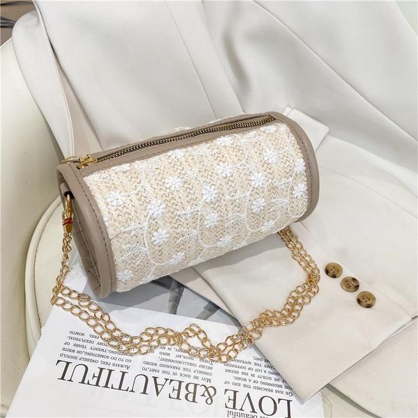 clutch bags korean style straddle straw woven small round bag for girl 2021 fashion trend lace shoulder
clutch bags korean style straddle straw woven small round bag for girl 2021 fashion trend lace shoulder