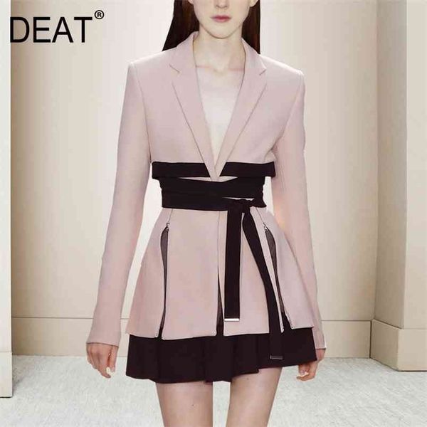 deat suit woman notched full sleeve pink solid blazer + drawstring mini length skirt office lady style autumn ar420 210730, White
deat suit woman notched full sleeve pink solid blazer + drawstring mini length skirt office lady style autumn ar420 210730, White