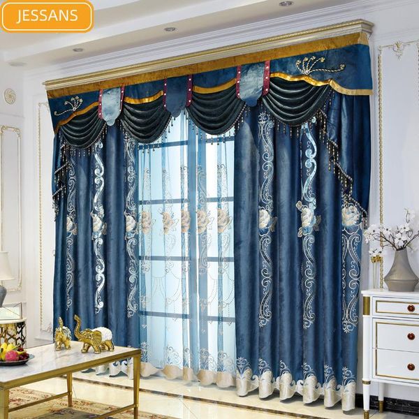 curtain & drapes high-end european-style chenille embroidered blackout curtains for living room and bedroom luxury flannel custom
curtain & drapes high-end european-style chenille embroidered blackout curtains for living room and bedroom luxury flannel custom