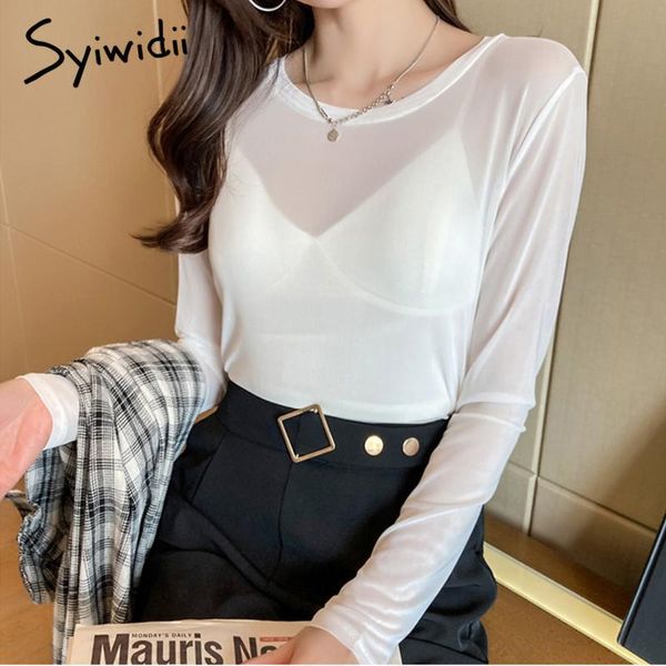 syiwidii mesh shirts for women see through harajuku t-shirt solid 7 candy colors 2021 spring summer o neck tee women's, White
syiwidii mesh shirts for women see through harajuku t-shirt solid 7 candy colors 2021 spring summer o neck tee women's, White