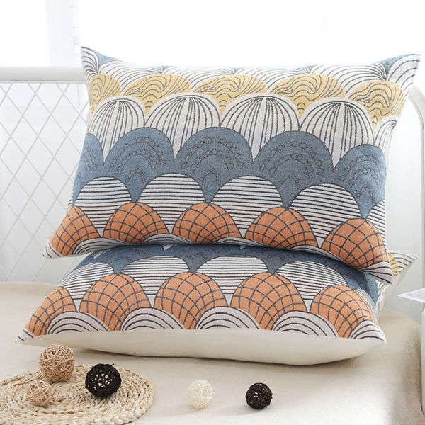 cases a pair of pure cotton gauze pillow case for household use
cases a pair of pure cotton gauze pillow case for household use