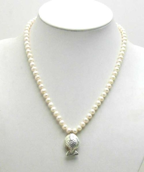 pendant necklaces qingmos natural 6-7mm round freshater white pearl necklace with tibetan silver fish 17" chokers jewelry nec5402
pendant necklaces qingmos natural 6-7mm round freshater white pearl necklace with tibetan silver fish 17" chokers jewelry nec5402