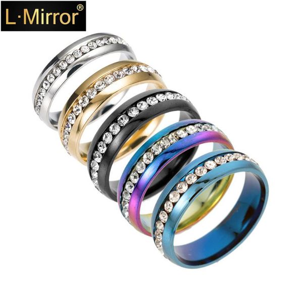 cluster rings l.mirror 1pcs women titanium steel rhinestone anniversary wedding bands, 8mm, size 5 to 13 (5 colors), Golden;silver
cluster rings l.mirror 1pcs women titanium steel rhinestone anniversary wedding bands, 8mm, size 5 to 13 (5 colors), Golden;silver