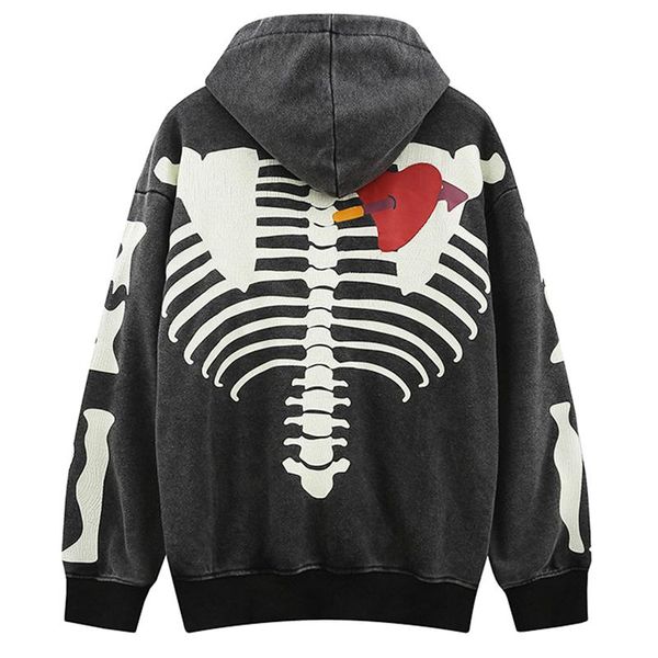 men's hoodies & sweatshirts men hip hop skeleton heart print pullover winter streetwear harajuku hoodie hooded outwear punk clothes, Black
men's hoodies & sweatshirts men hip hop skeleton heart print pullover winter streetwear harajuku hoodie hooded outwear punk clothes, Black