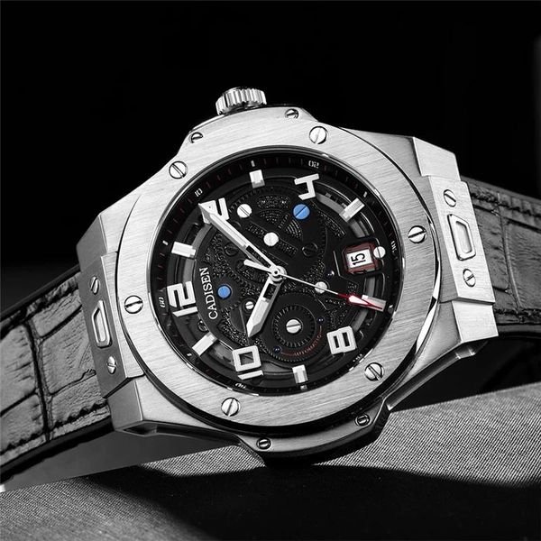 wristwatches cadisen automatic mechanical watch men sports 100m waterproof sapphire wristwatch japan nh35a relojes hombre, Slivery;brown
wristwatches cadisen automatic mechanical watch men sports 100m waterproof sapphire wristwatch japan nh35a relojes hombre, Slivery;brown