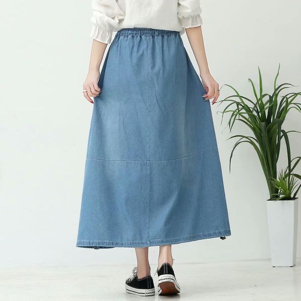 Skirts Spring Chic Denim Women A-line Long High Elastic Waist Skirt Jeans U9SL, Black
Skirts Spring Chic Denim Women A-line Long High Elastic Waist Skirt Jeans U9SL, Black