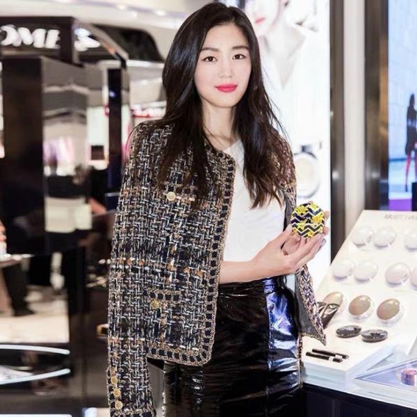 women's two piece pants wind coat women's street short tweed knitted autumn 2021 suit celebrity top, White
women's two piece pants wind coat women's street short tweed knitted autumn 2021 suit celebrity top, White