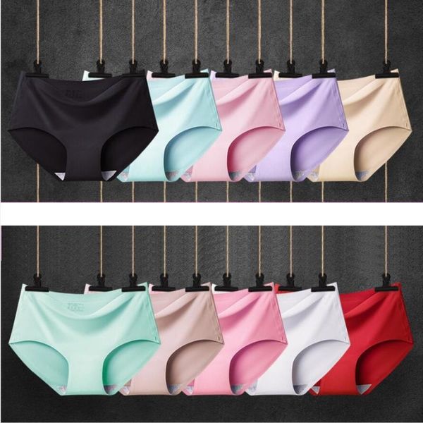 women's panties 5pcs seamless underwear women comfort lady lingerie ice silk one-piece mid-waist underpants soft briefs, Black;pink
women's panties 5pcs seamless underwear women comfort lady lingerie ice silk one-piece mid-waist underpants soft briefs, Black;pink
