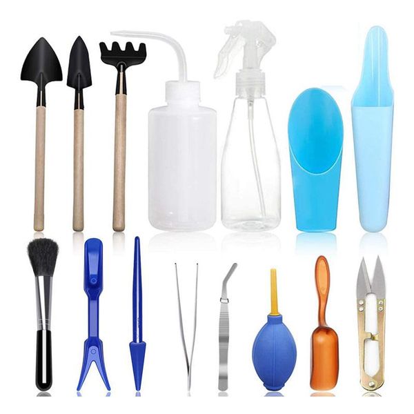 spade & shovel 15 pcs succulent plants tools mini garden hand set transplanting miniature planting gardening for plant care
spade & shovel 15 pcs succulent plants tools mini garden hand set transplanting miniature planting gardening for plant care
