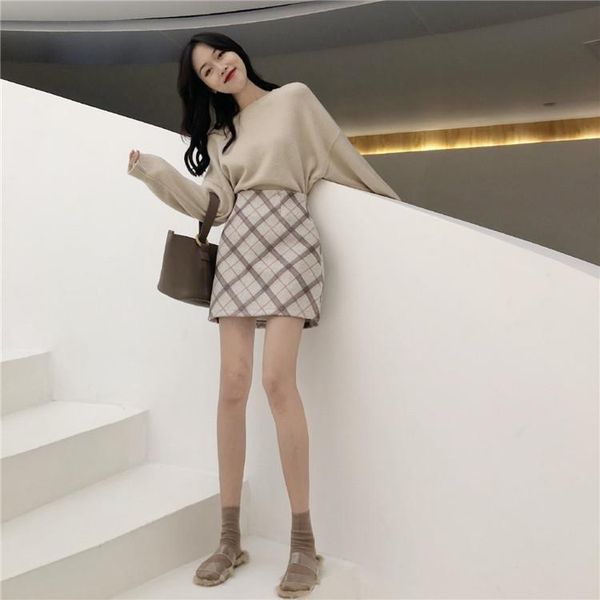 skirts women's ulzzang autumn winter harajuku thickened woolen plaid retro skirt female cute kawaii slim a-line mini, Black
skirts women's ulzzang autumn winter harajuku thickened woolen plaid retro skirt female cute kawaii slim a-line mini, Black