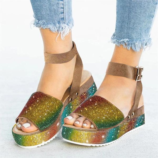 sandals womens summer wedgr crystal rhinestone buckle strap outdoor shoes ladies beach plus size mujer 2021, Black
sandals womens summer wedgr crystal rhinestone buckle strap outdoor shoes ladies beach plus size mujer 2021, Black
