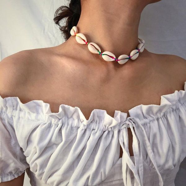multi color rope chain seashell necklace shell choker jewelry for summer beach gift ssa-19ing chokers, Golden;silver
multi color rope chain seashell necklace shell choker jewelry for summer beach gift ssa-19ing chokers, Golden;silver