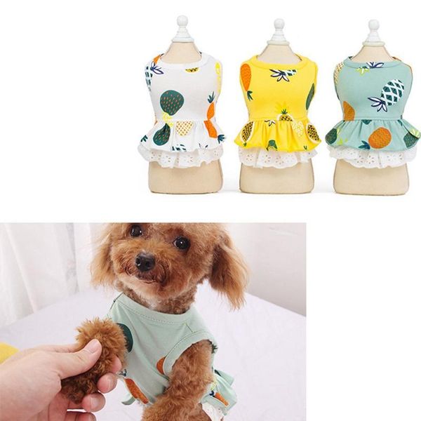 dog apparel summer pineapple print puppy cat dresses clothes soft cotton pet cats skirt dress
dog apparel summer pineapple print puppy cat dresses clothes soft cotton pet cats skirt dress