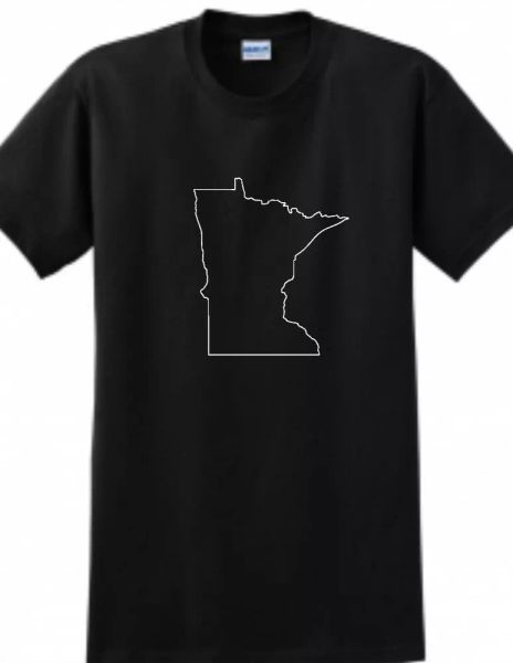 minnesota outline t-shirt twin state mid western great lakes tee shirt mn, White;black
minnesota outline t-shirt twin state mid western great lakes tee shirt mn, White;black